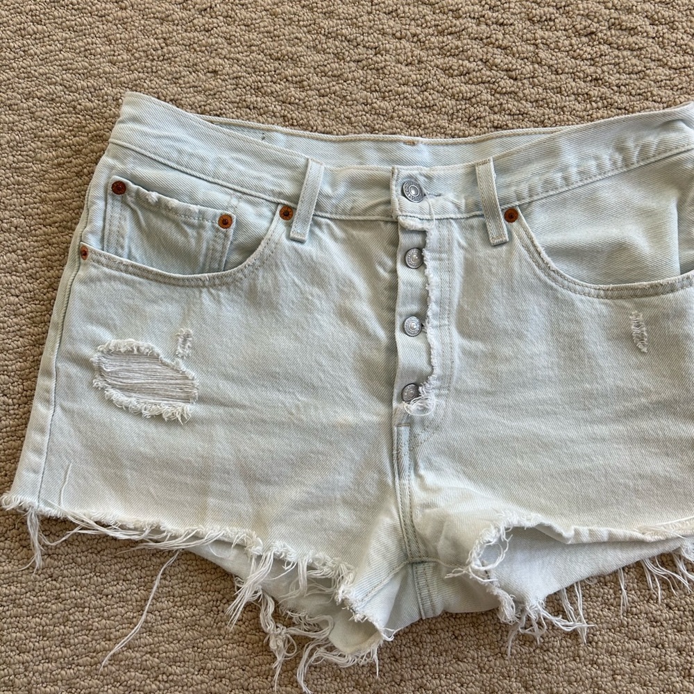 Levi’s light wash shorts